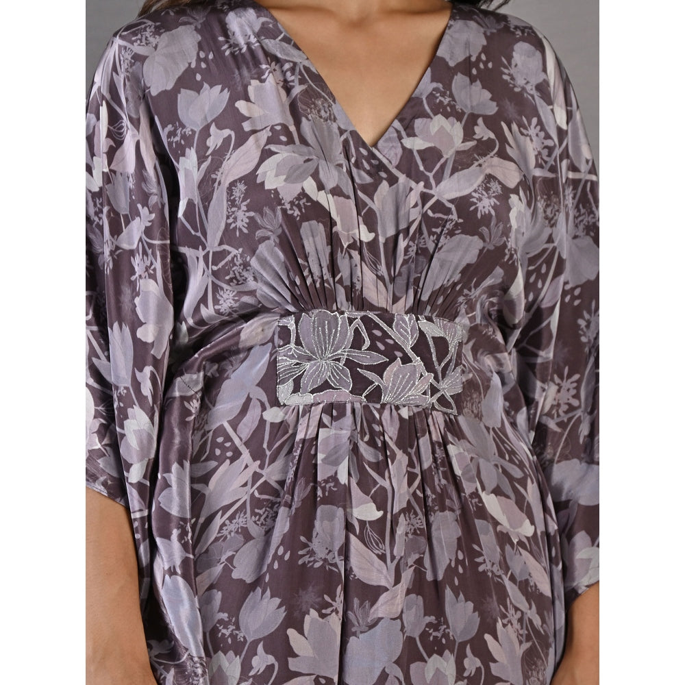 Bohame Chrystana Purple & Mauve Kaftan