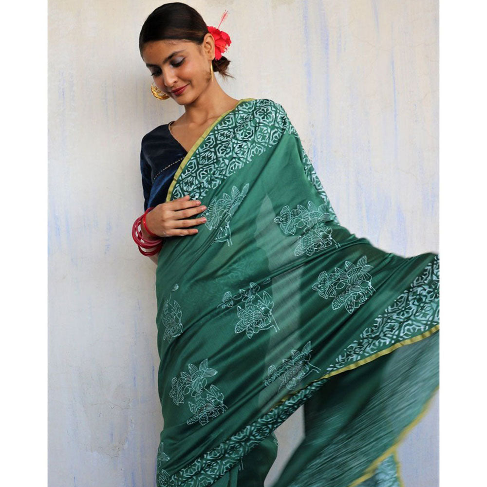 Chidiyaa Himanshi Roshni Saree with Unstitched Blouse