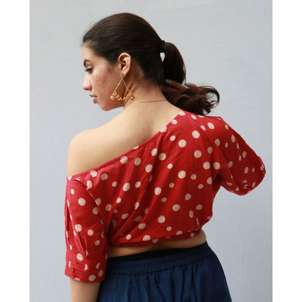Chidiyaa Alice Cotton Blouse Polka