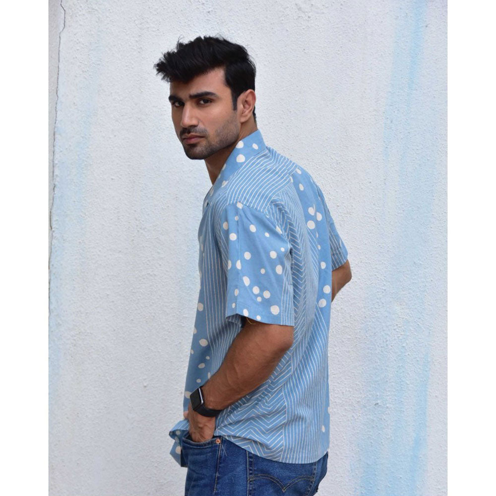 Chidiyaa Jilibi Polka Pop Hand Block Printed Pure Cotton Shirt