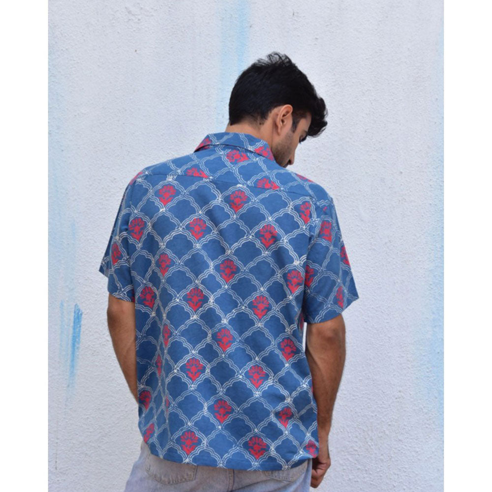 Chidiyaa Jilibi Artisanal Allure Hand Block Printed Pure Cotton Shirt