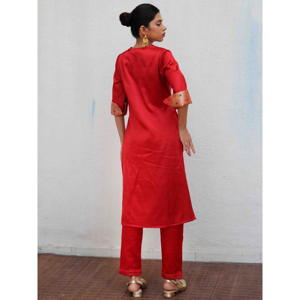 Chidiyaa Sufiyana Ishq Mashru Silk Kurta & Pant (Set of 2)