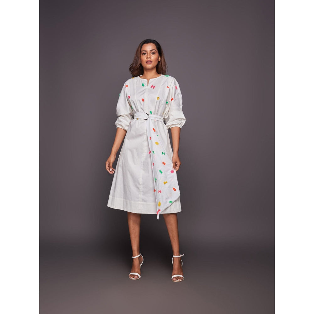 Deepika Arora White Tapered Dress (Set of 2)