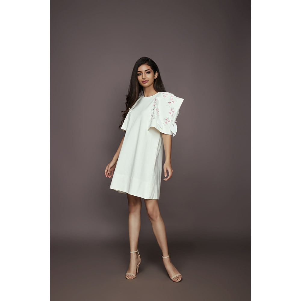 Deepika Arora Shift Dress - White