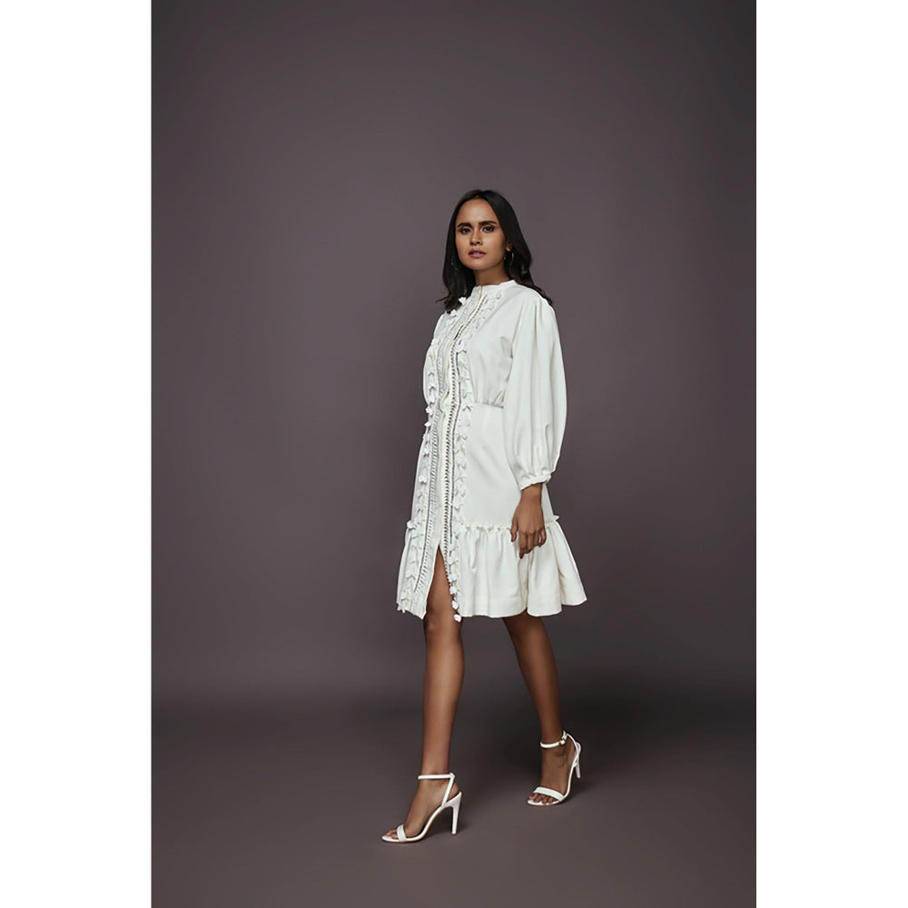 Deepika Arora A-Line Dress - White