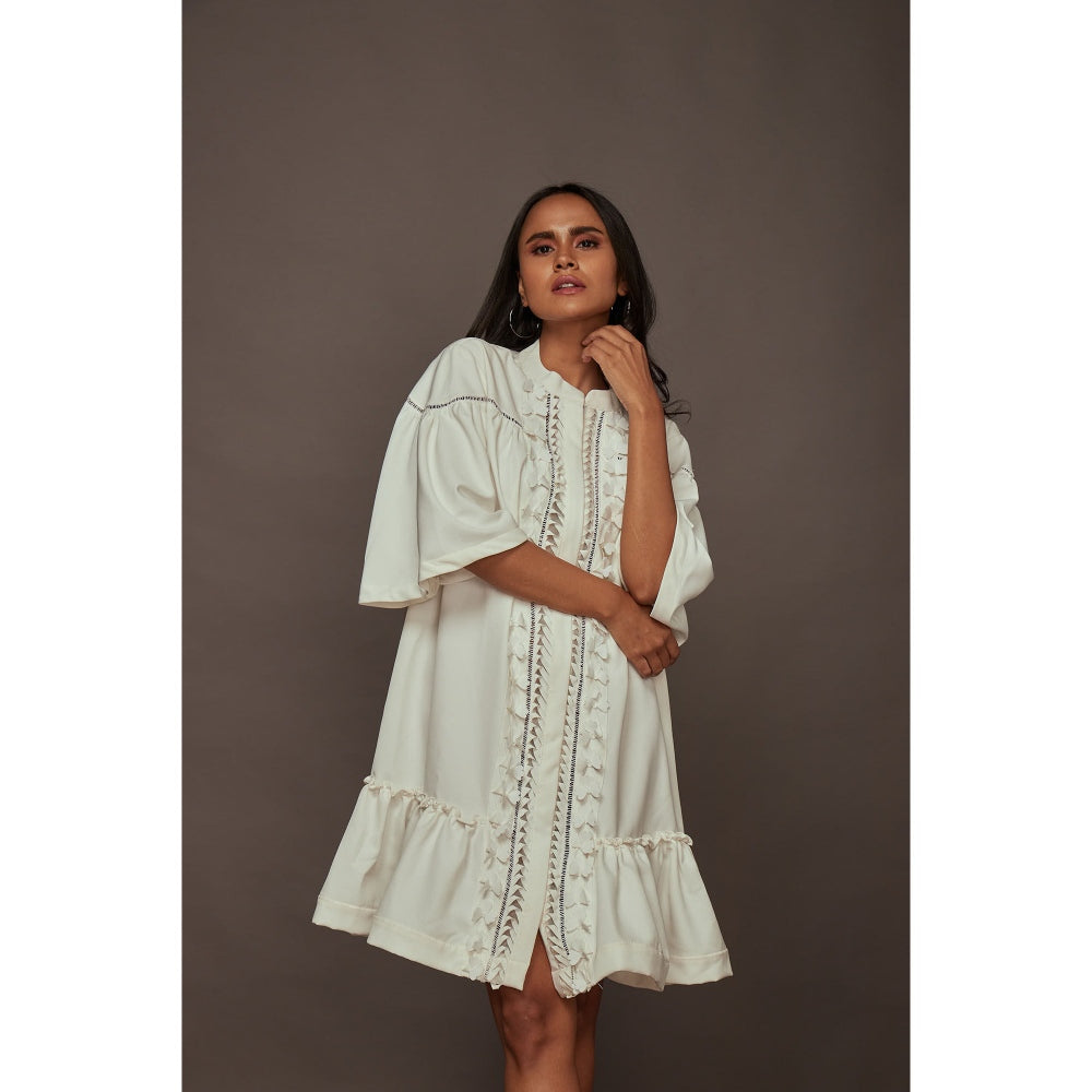 Deepika Arora A-Line Dress - White