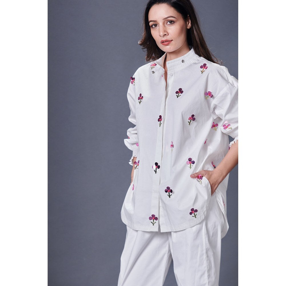 Deepika Arora White Co-Ord (Set of 2)