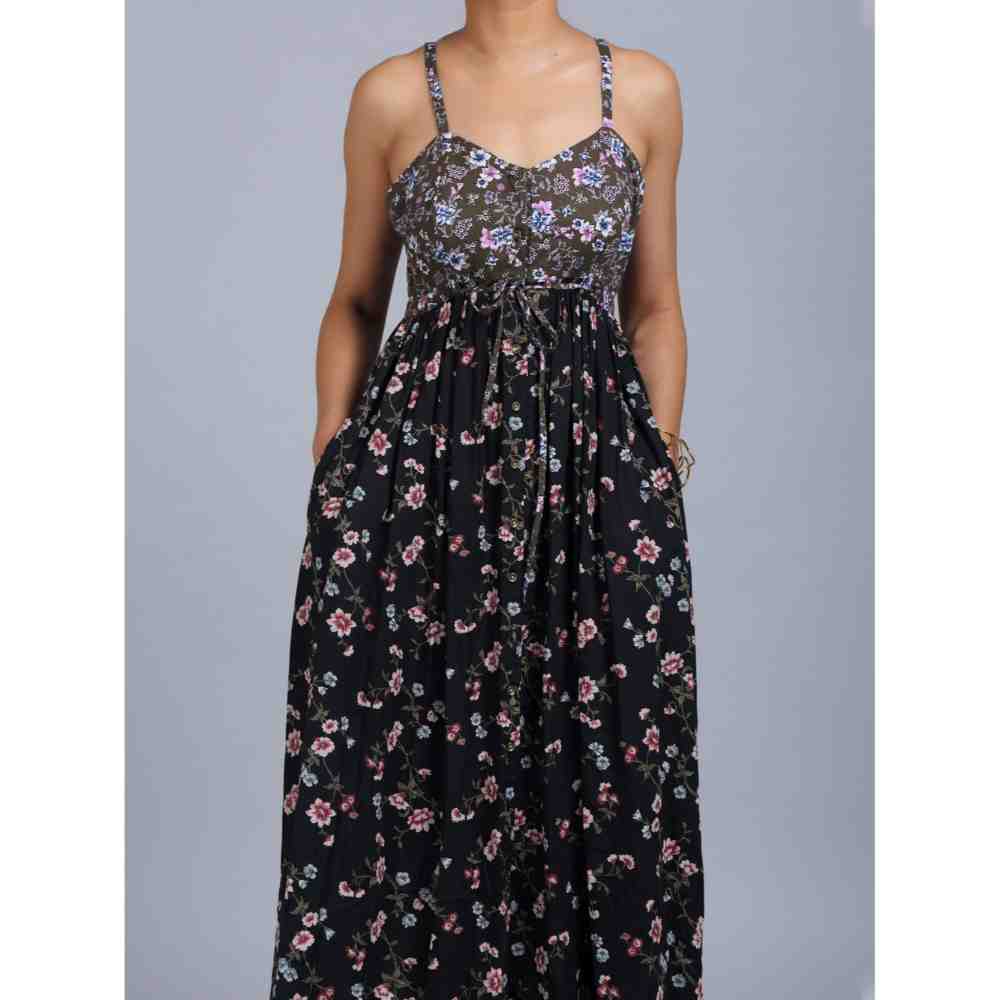 Doodlage Floral Strap Dress