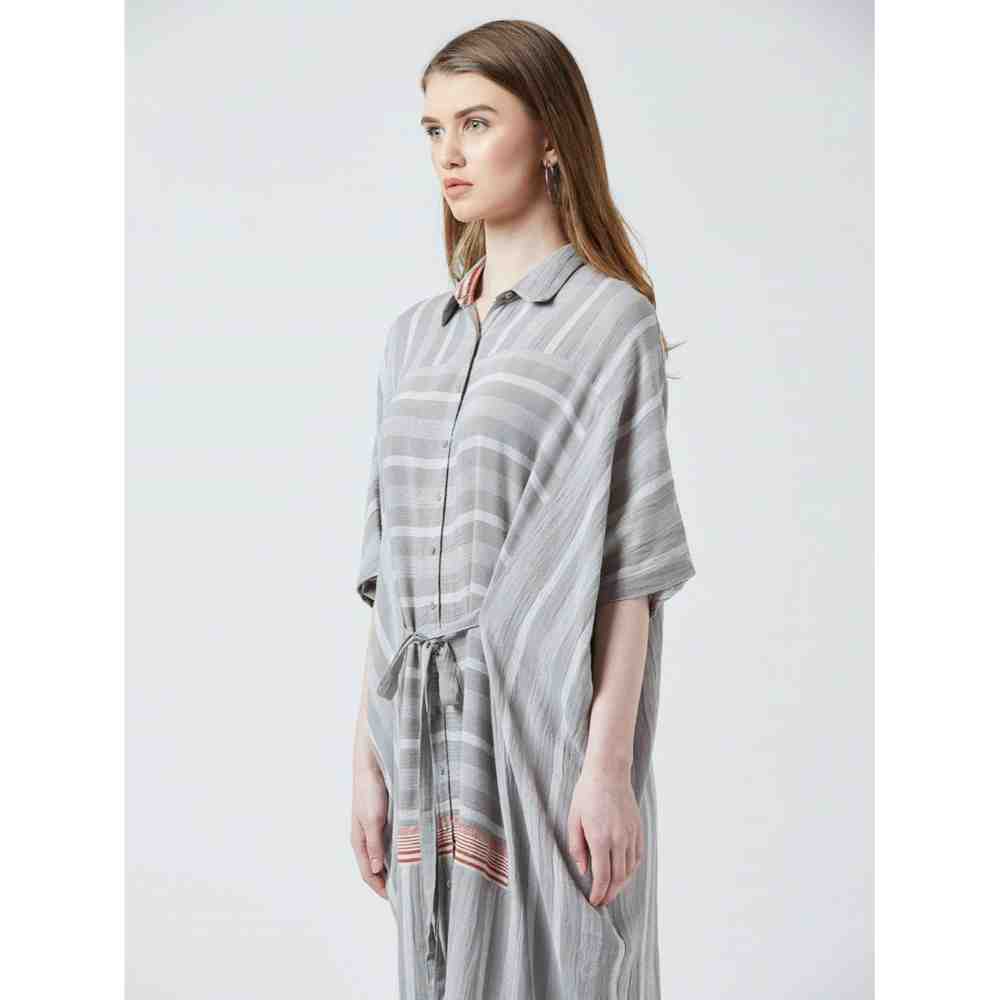 Doodlage Striped Kaftan Dress