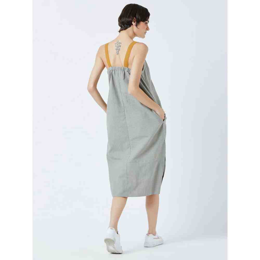 Doodlage Grey Moore Striped Dress
