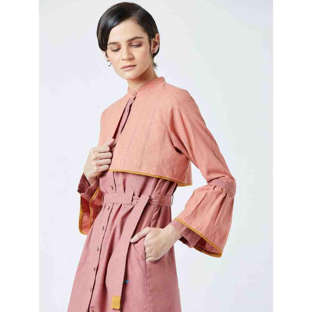 Doodlage Pink Nora Belt Featuring Dress
