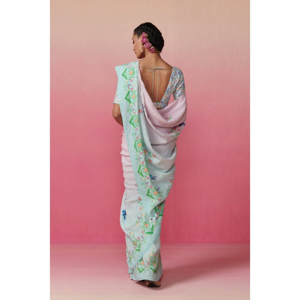 Dressfolk Women Love Birds Saree