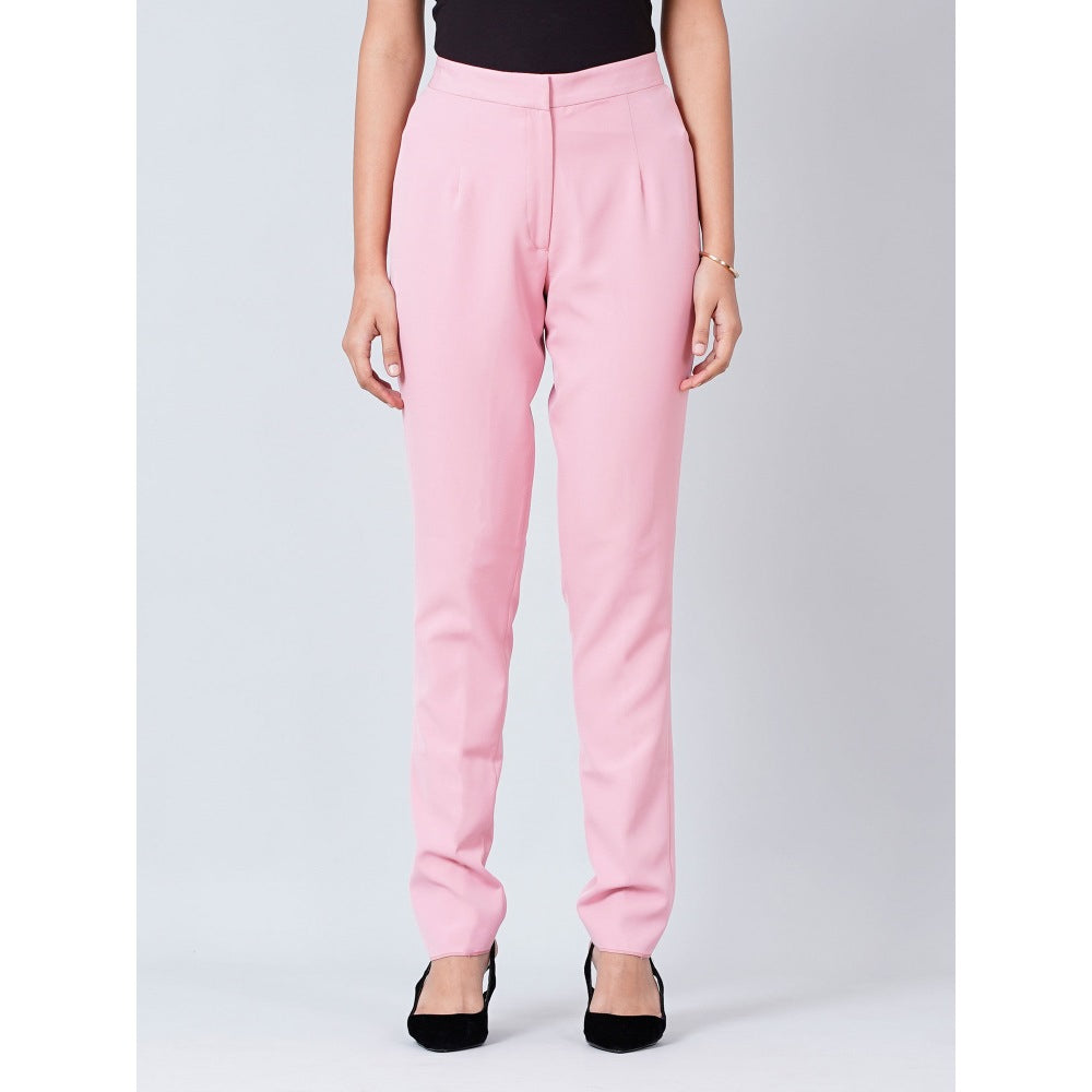 First Resort by Ramola Bachchan Pink Slim Fit Pants