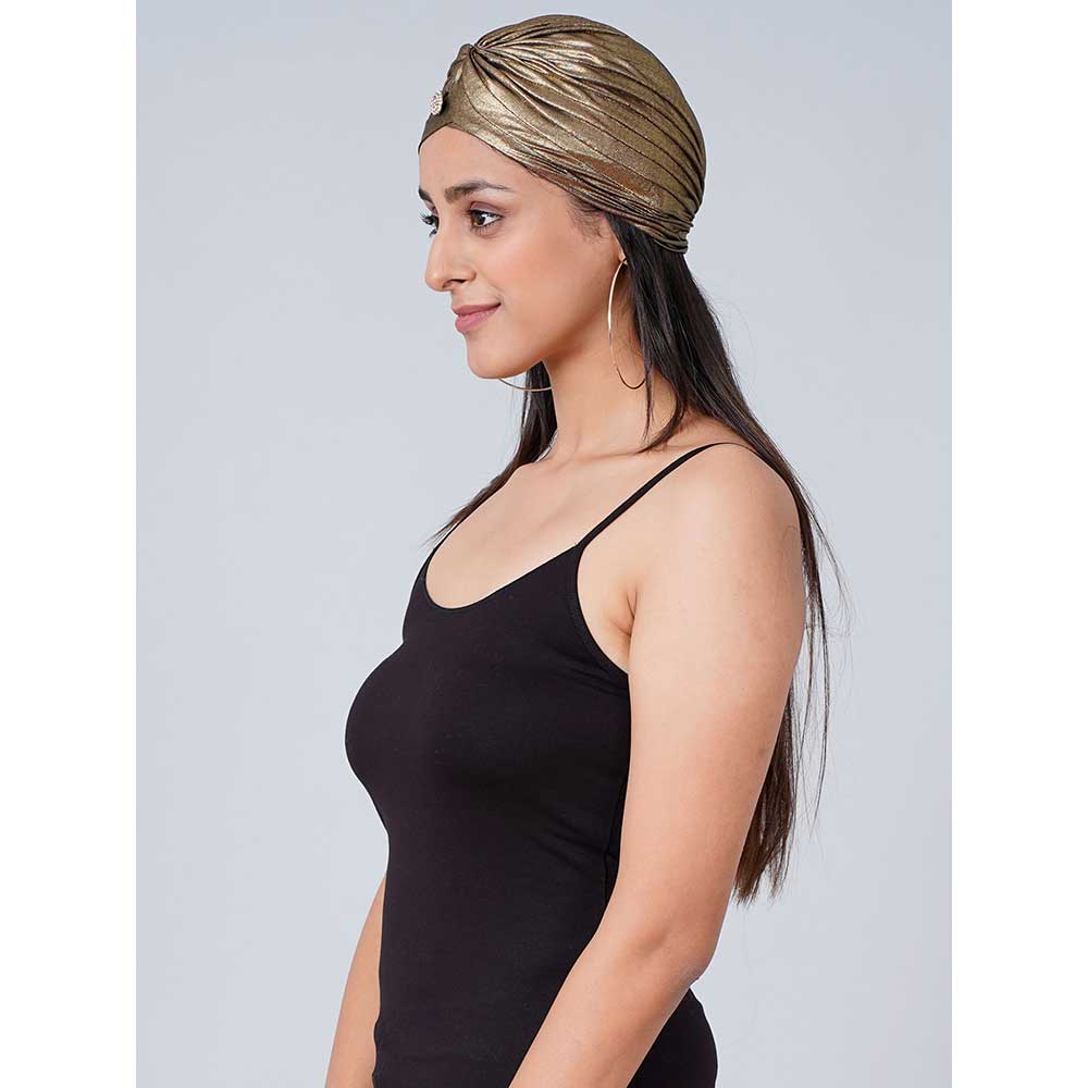 First Resort by Ramola Bachchan Bronze Turban