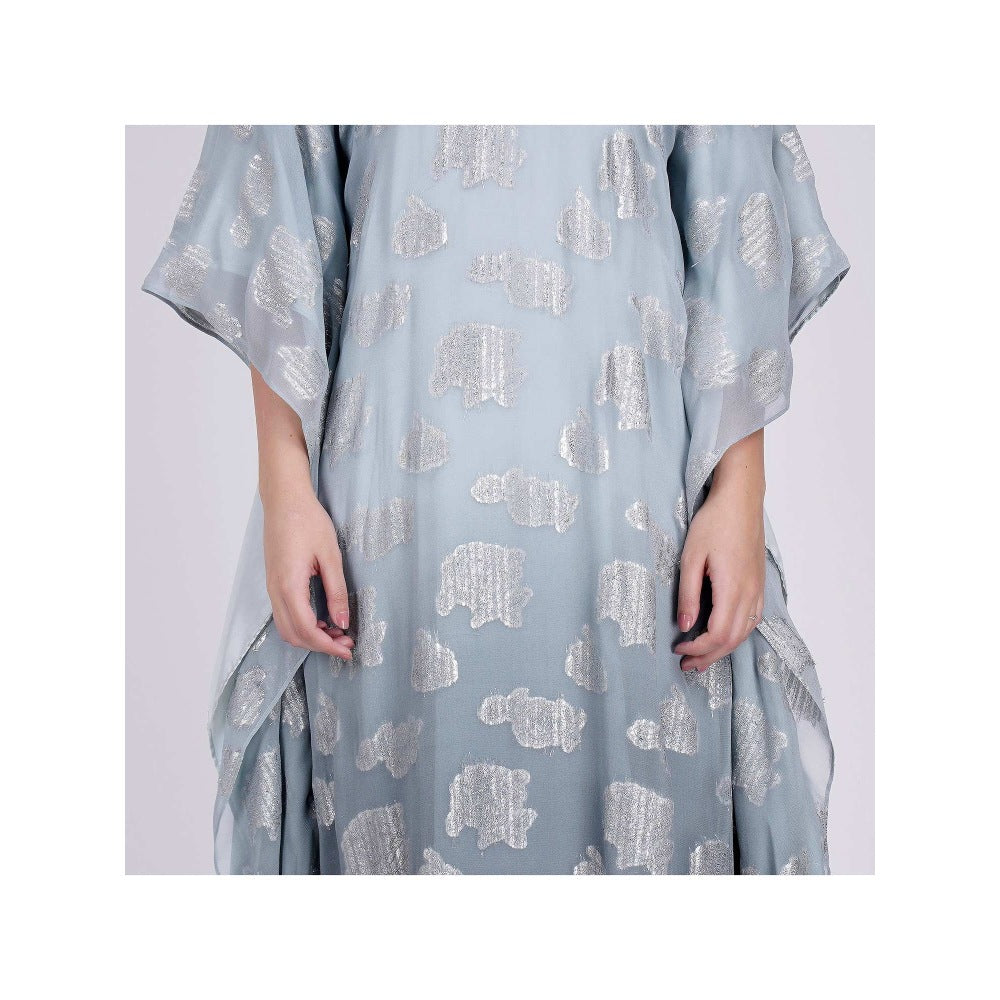 First Resort by Ramola Bachchan Grey Ombre Full Length Kaftan