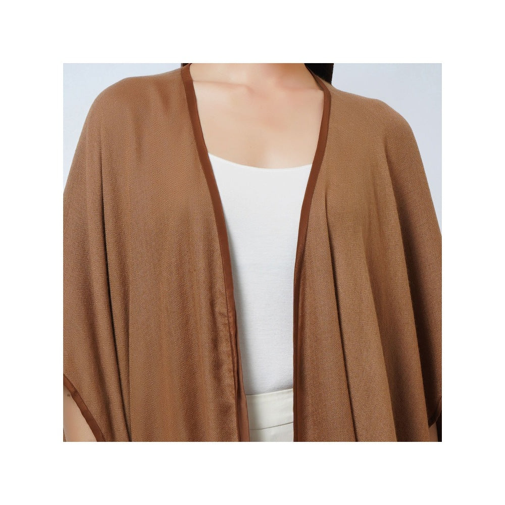 First Resort by Ramola Bachchan Brown Cashmere Jacket