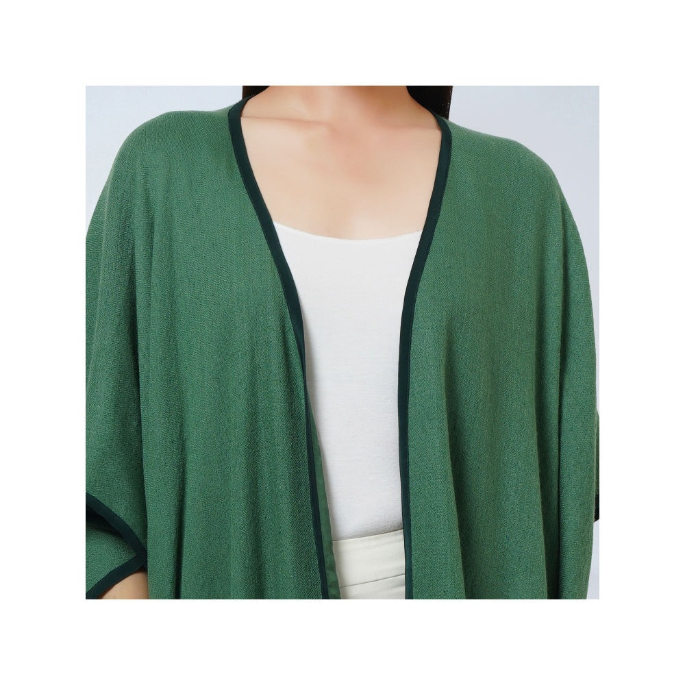First Resort by Ramola Bachchan Green Cashmere Jacket