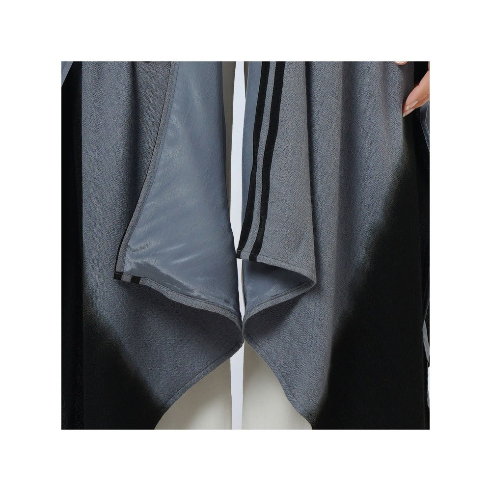 First Resort by Ramola Bachchan Grey & Black Ombre Cashmere Jacket