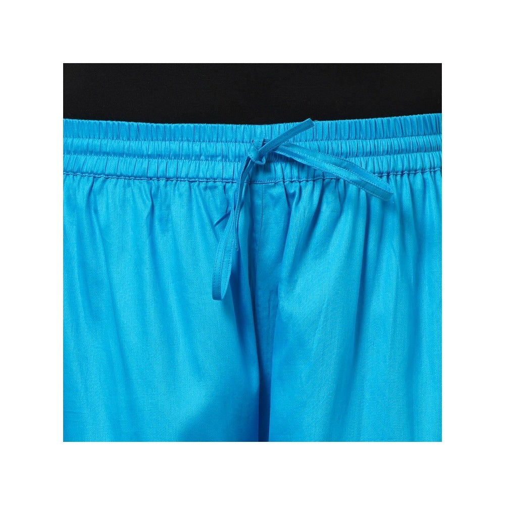 First Resort by Ramola Bachchan Blue Cotton Pants