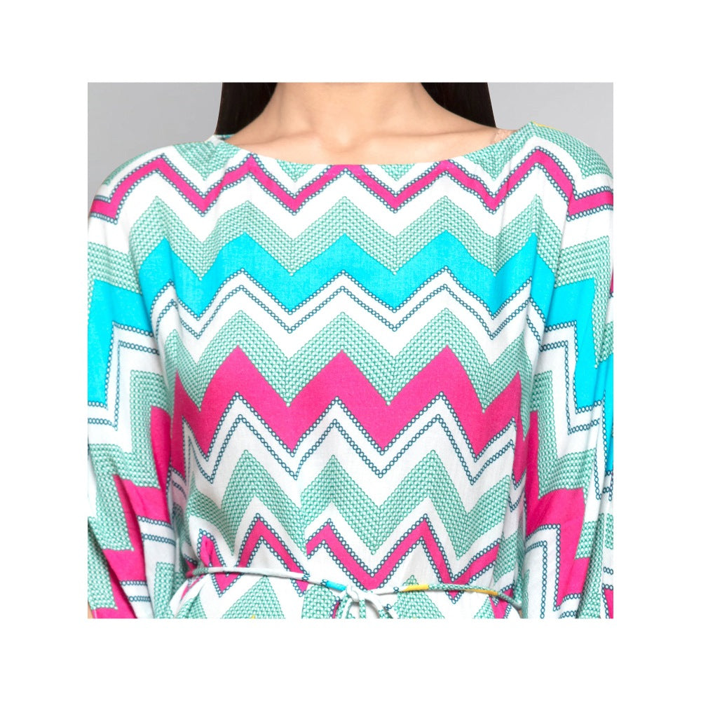 First Resort by Ramola Bachchan Multi Colour Dress