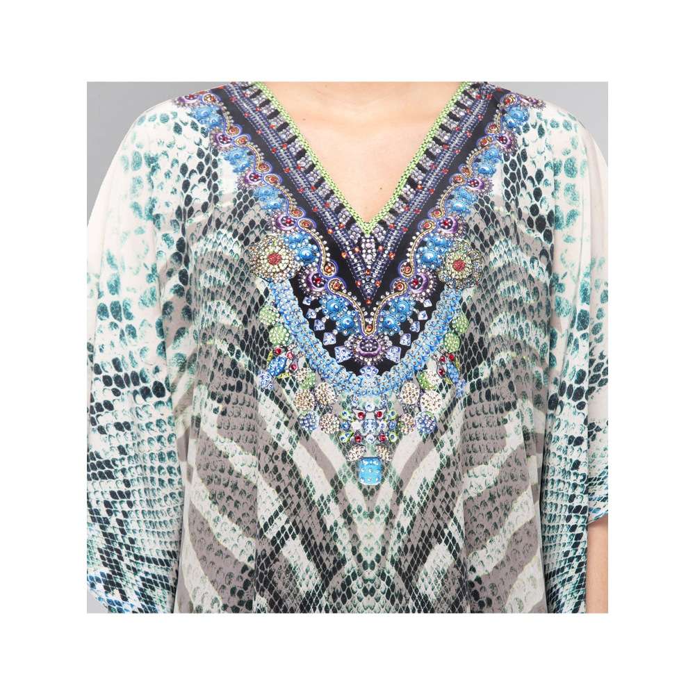 First Resort by Ramola Bachchan Multi Colour Kaftan