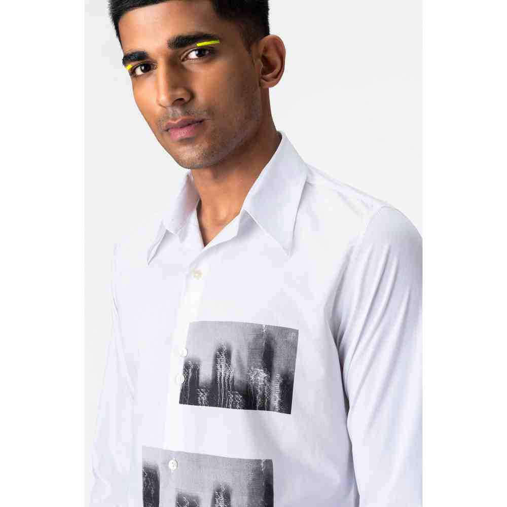 Genes Lecoanet Hemant Printed Full Sleeved Shirt