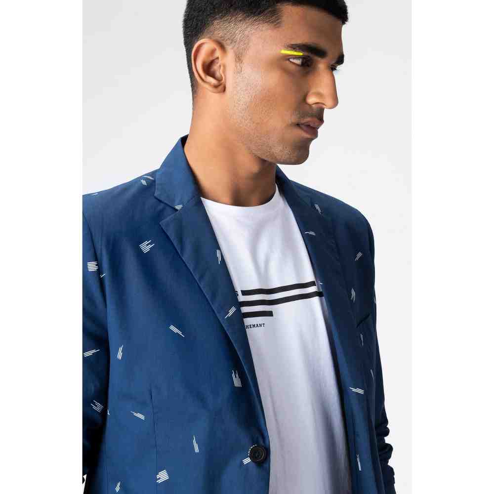 Genes Lecoanet Hemant Logo Printed Blazer