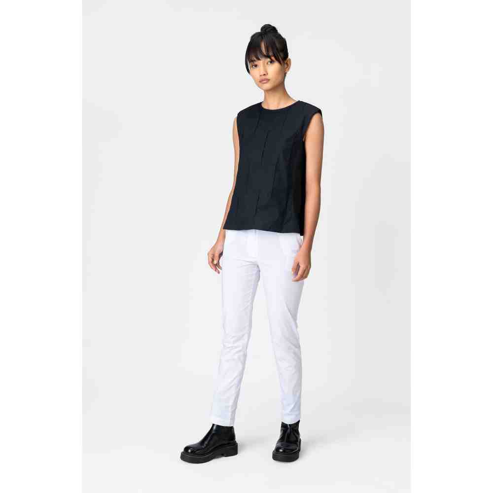 Genes Lecoanet Hemant Black Midnight Embroidered Top