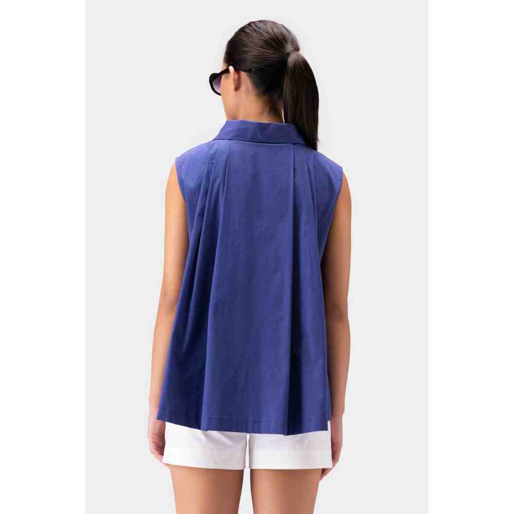 Genes Lecoanet Hemant Asymmetrical Collar A Line Top