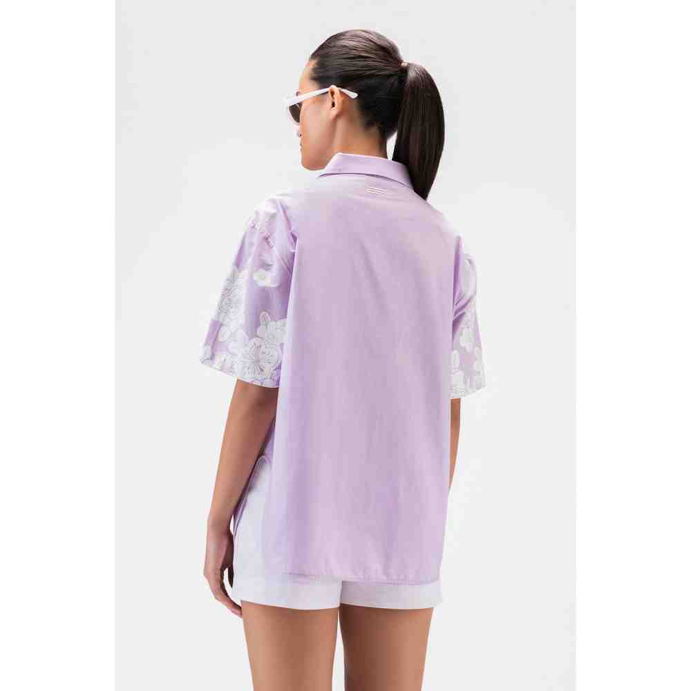 Genes Lecoanet Hemant Full Bloom Women Shirt With Cuban Collar