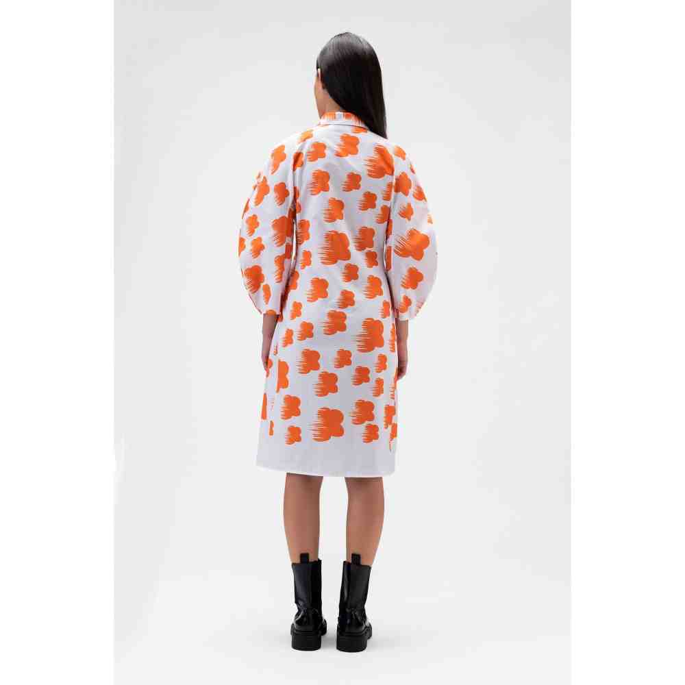 Genes Lecoanet Hemant Abstract Florals Shirt Dress