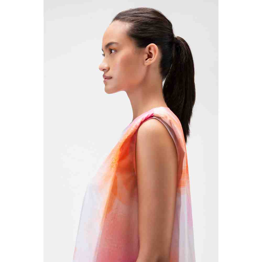 Genes Lecoanet Hemant Ombre Florals Sleeveless Top