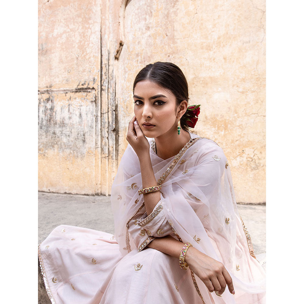 Gulabo Jaipur Chandni Pink Kurta (Set of 3)