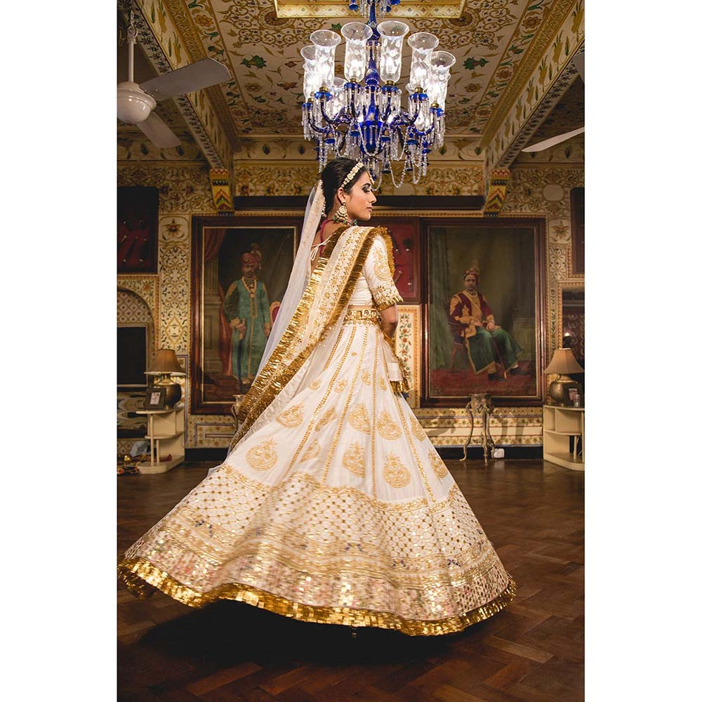 Gulabo Jaipur Gulnoor Lehenga (Set of 4)