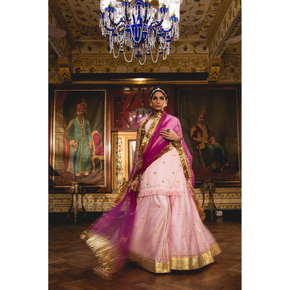 Gulabo Jaipur Imama Pink Sharara (Set of 3)