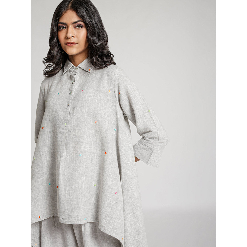 Gulaal Grey Cotton Miranda Tunic