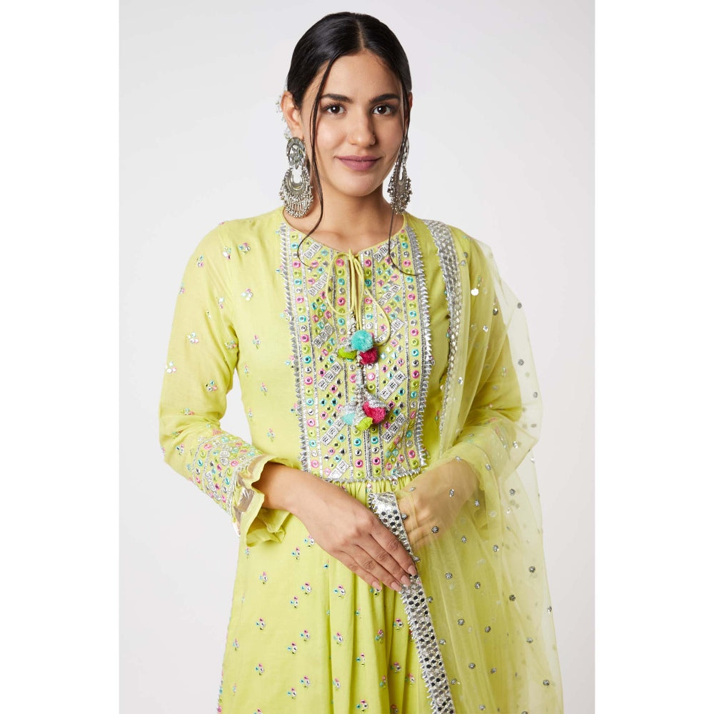 Gopi Vaid Noor Gather Tunic (Set of 3)