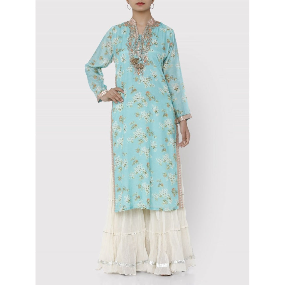Gopi Vaid Turquoise Pali Tunic
