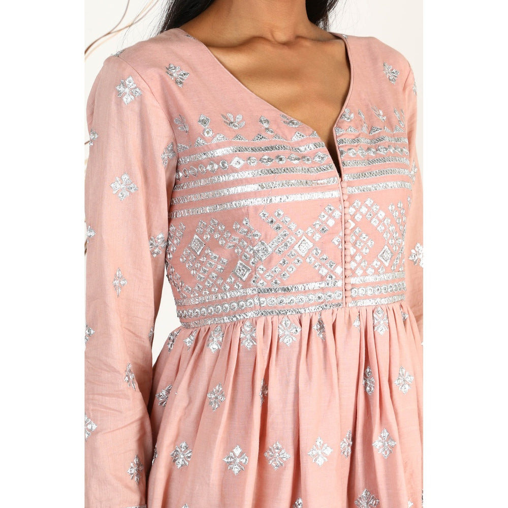 Gopi Vaid Embellished Chand Peplum And Gharara With Dupatta (Set of 3)