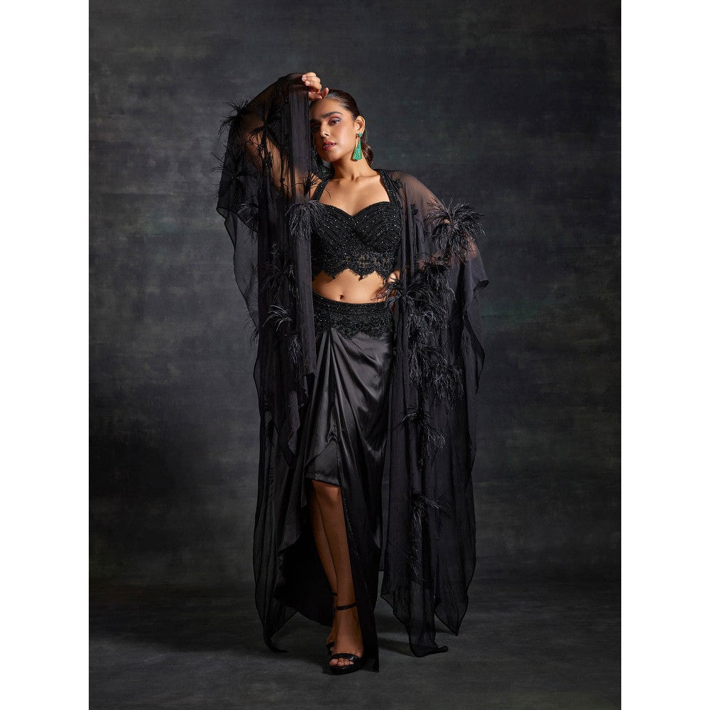 House of Exotique Baheera Lehenga (Set of 3)