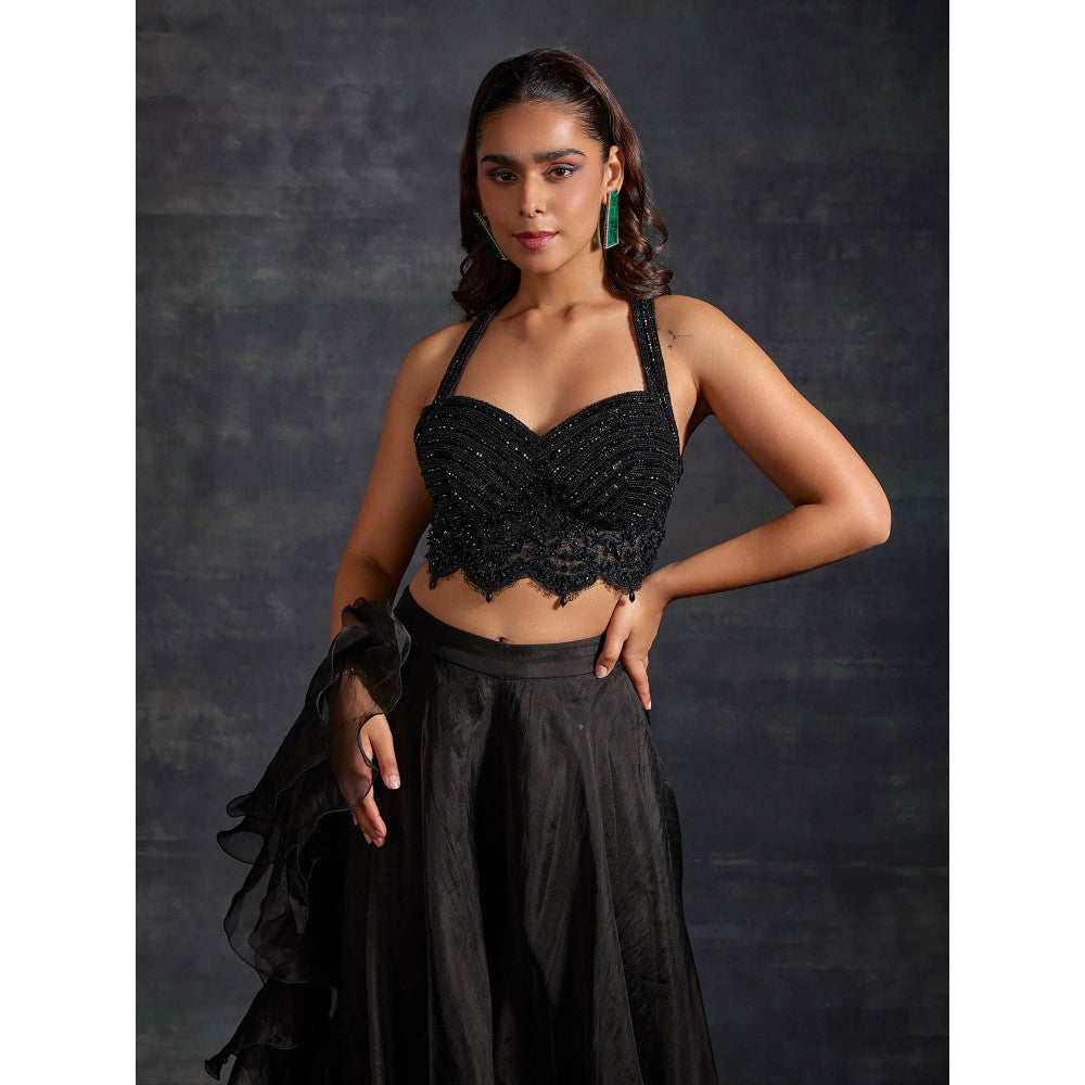 House of Exotique Arwa Lehenga (Set of 3)