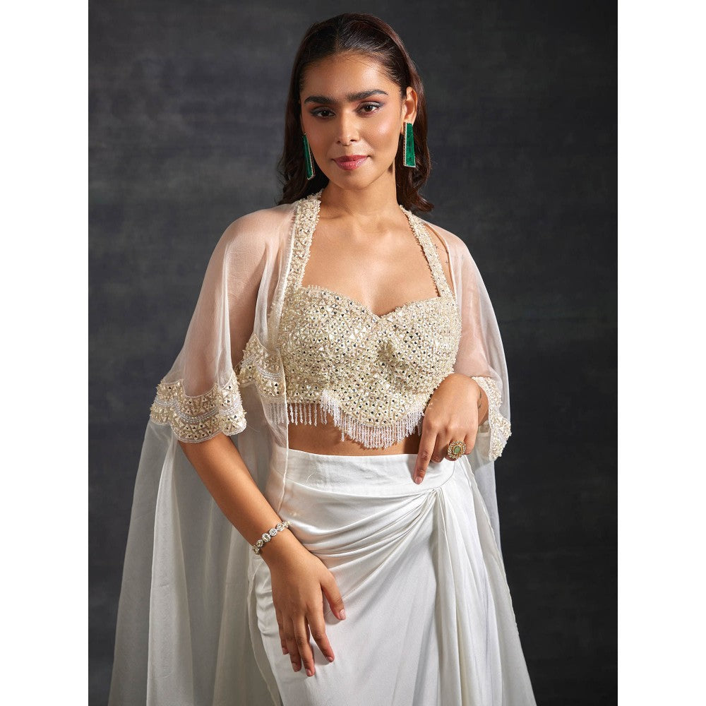 House of Exotique Tahira Lehenga (Set of 3)