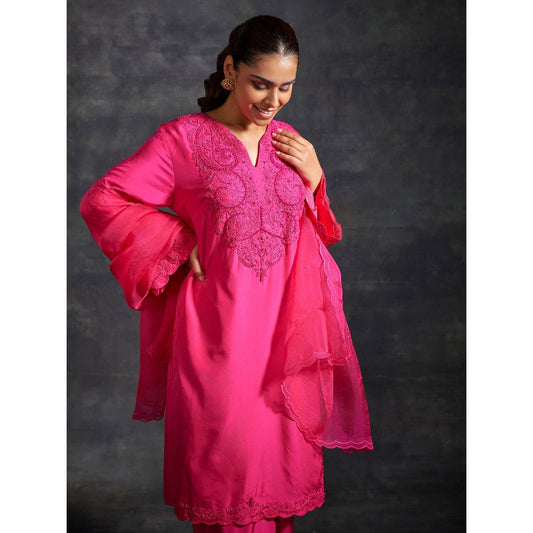 House of Exotique Daneen Kurta Pant (Set of 3)