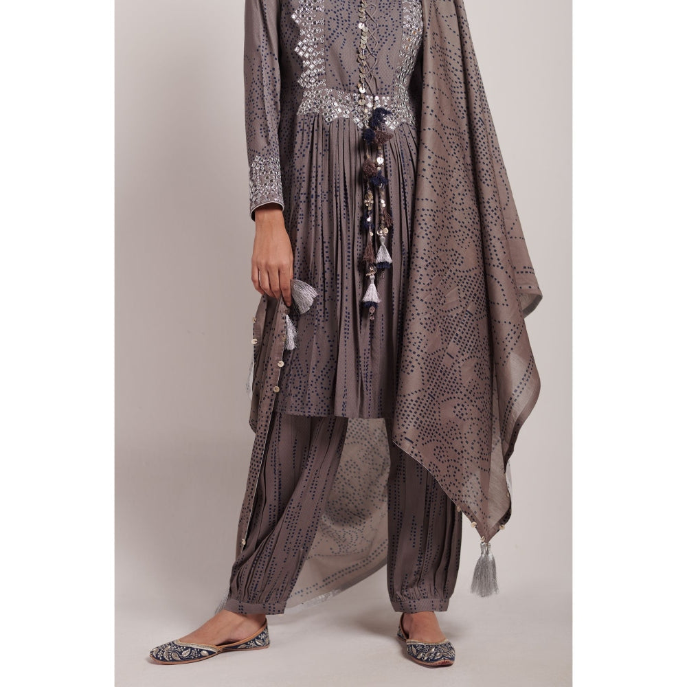 Inej Charcoal Grey Dupatta