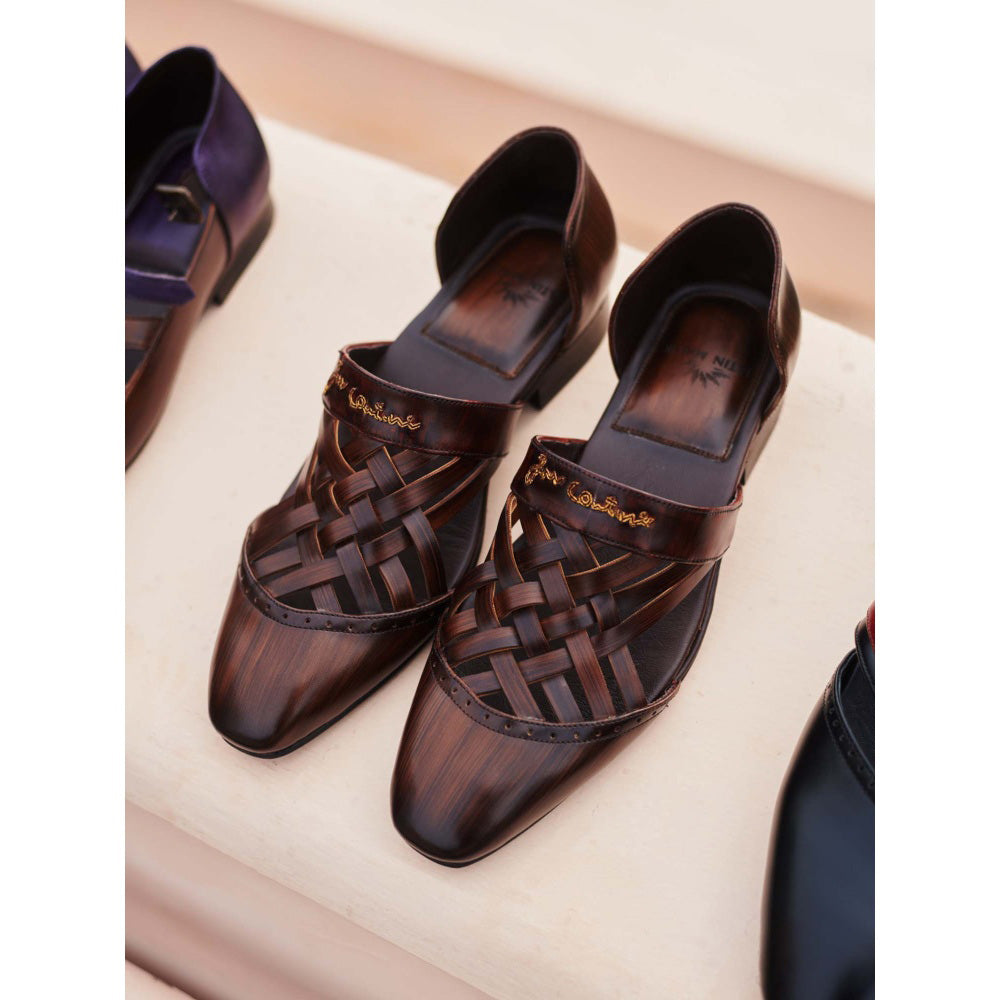 Jatin Malik Woad oak Coffee Caligae Formal Shoes