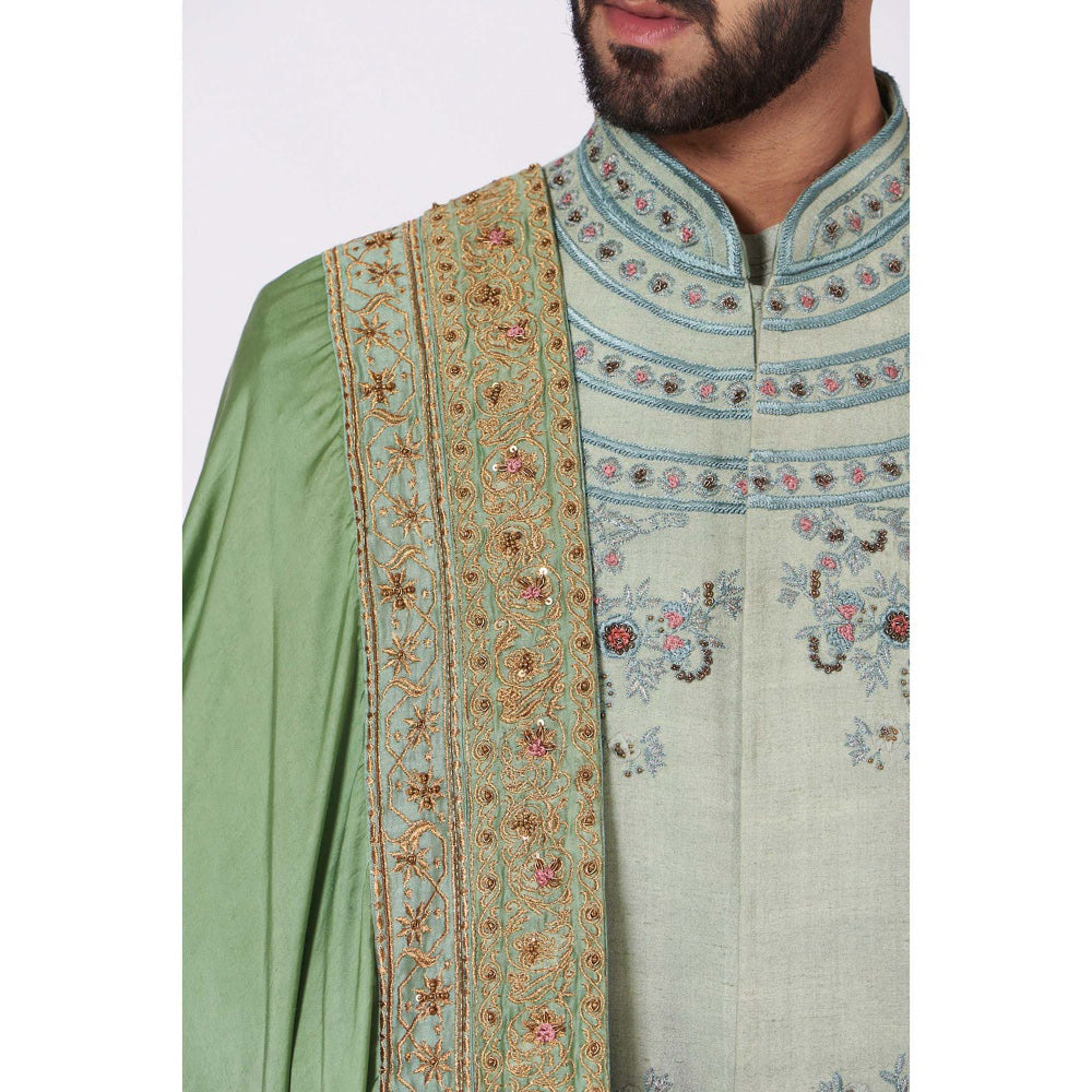 Jatin Malik The Monotone Affaire Sherwani (Set of 4)