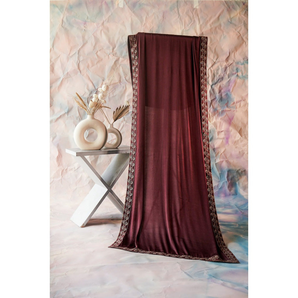 Jatin Malik Wine Stole