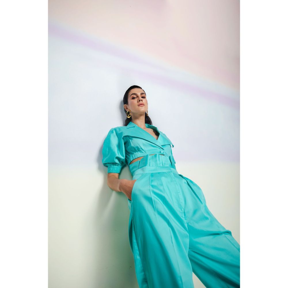 JULY ISSUE Turquoise Holly Co-Ord (Set of 2)