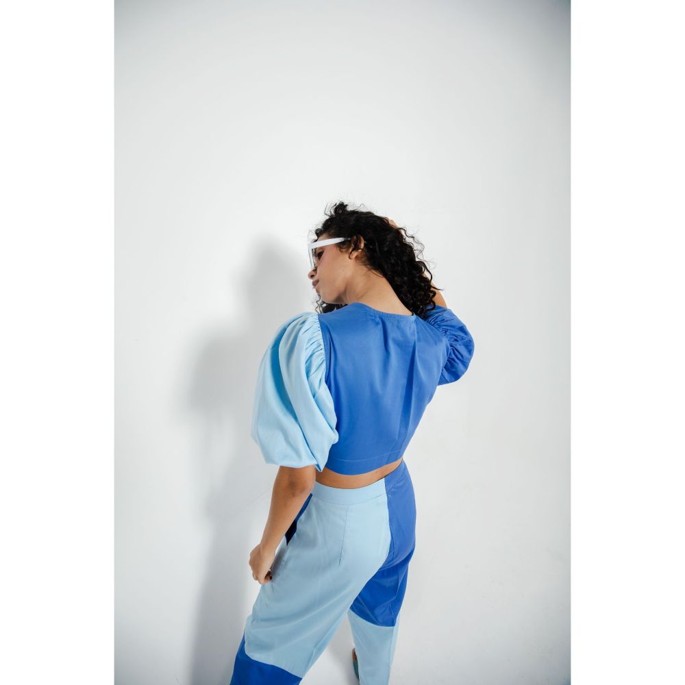 JULY ISSUE Blue Tessa Co-Ord (Set of 2)