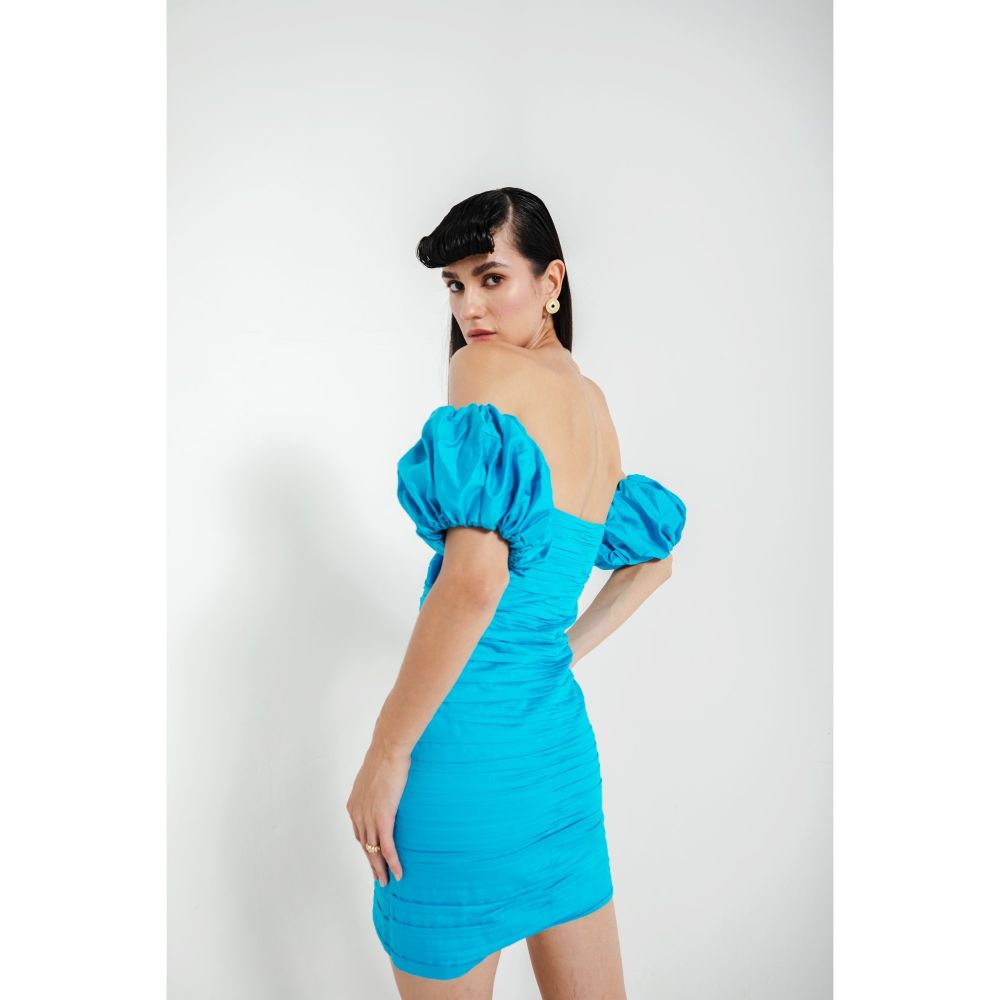 JULY ISSUE Blue Layla Dress